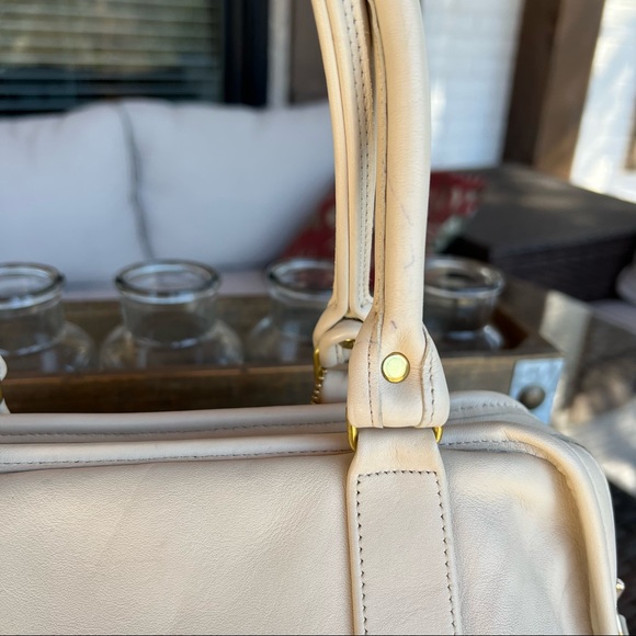 Vintage Coach Bone Ivory Soft Satchel #4055 Dr.’s Satchel - Picture 4 of 15